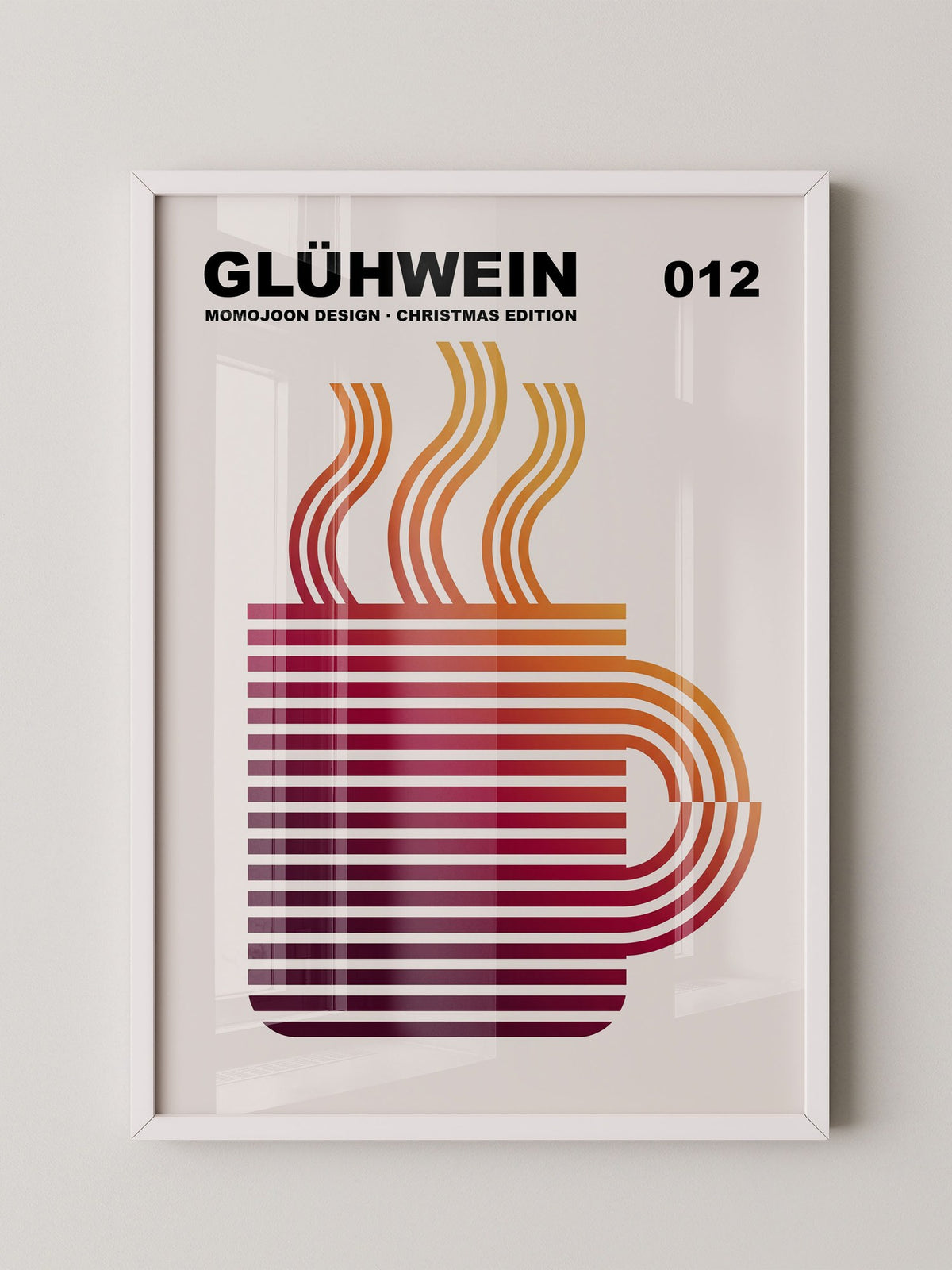 Glühwein Abstrakte Linie