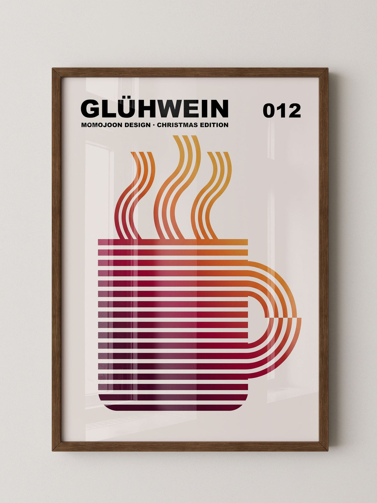 Glühwein Abstrakte Linie