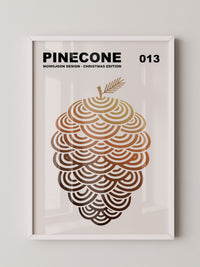 Kiefernzapfen Minimalistisch