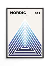 Nordische Geometrie Blau
