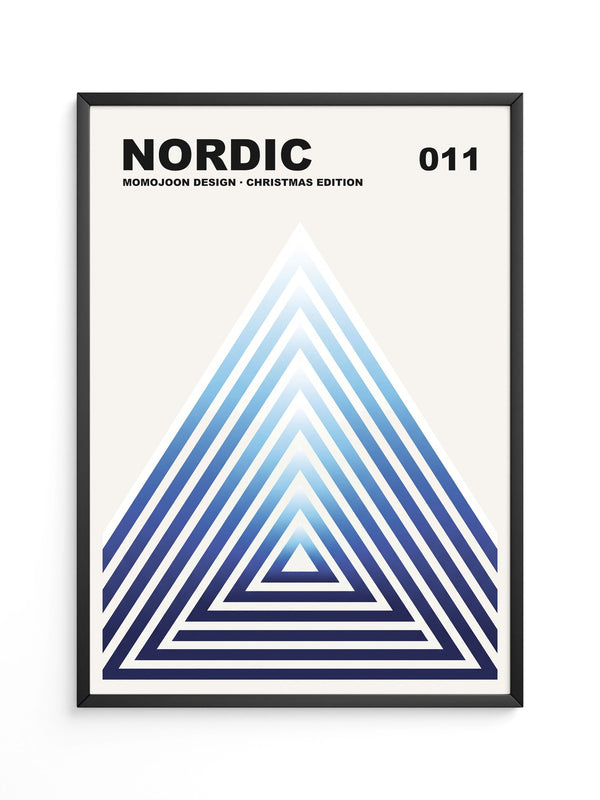 Nordische Geometrie Blau