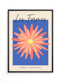 Abstrakte Blume Blau