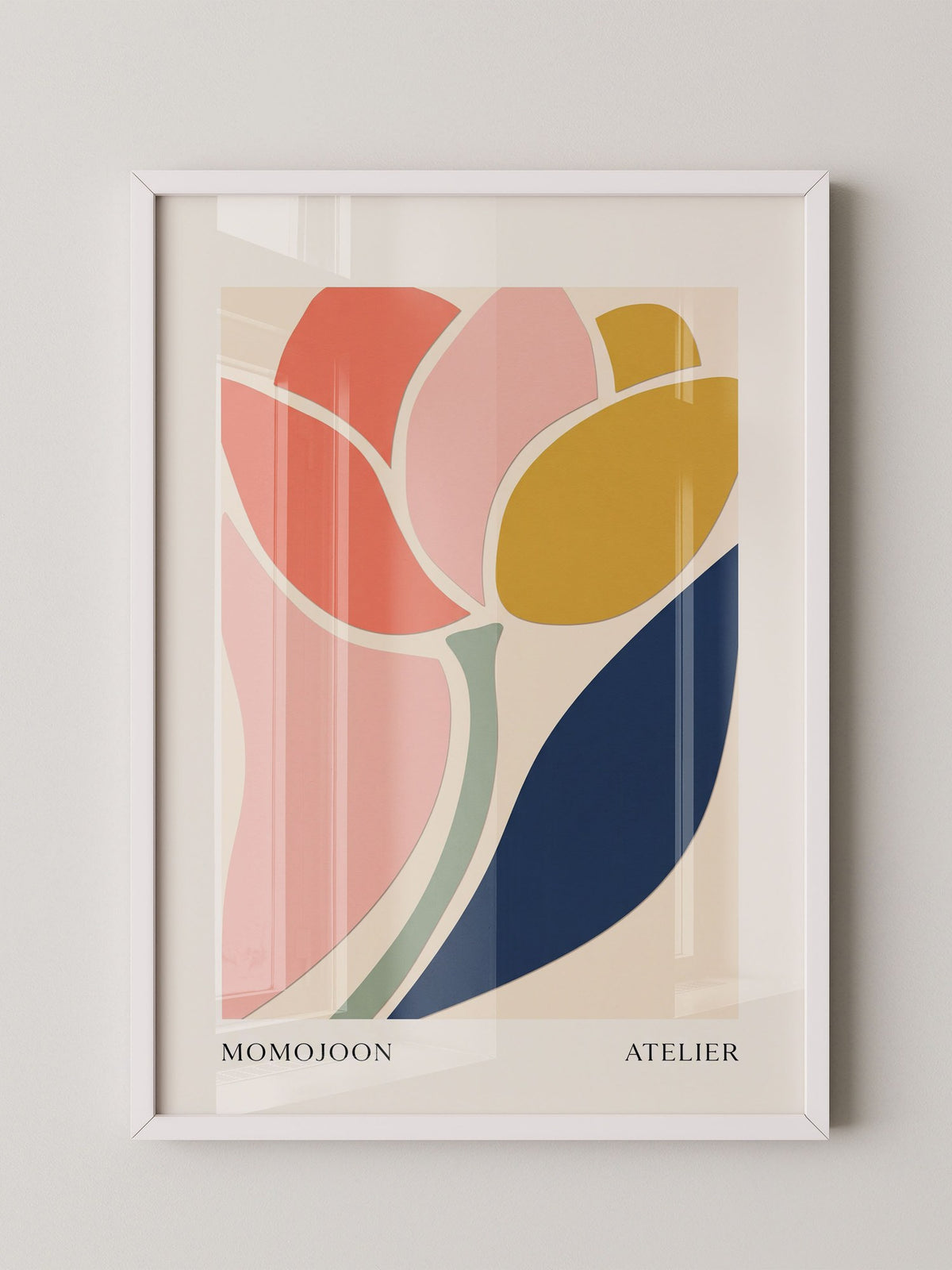 Abstrakte Blume Pastellfarben