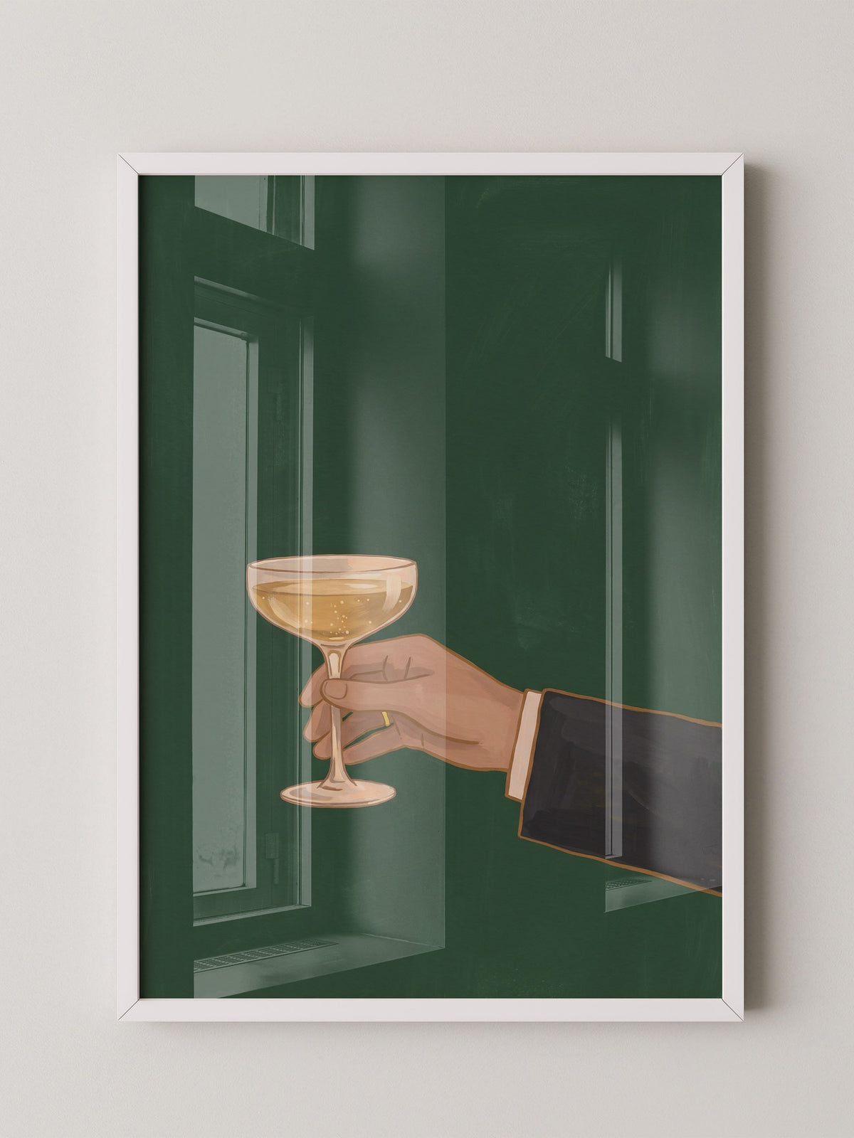 Champagnerglas Illustration
