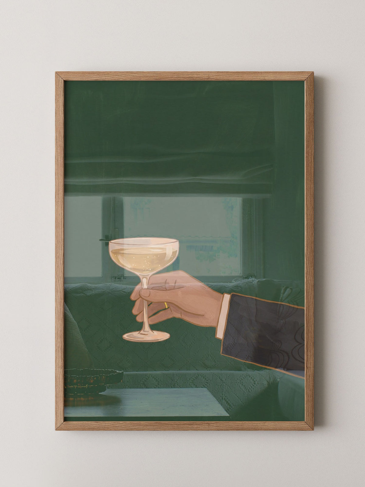 Champagnerglas Illustration