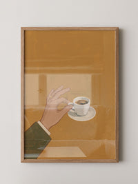Espresso Hand minimalistisch