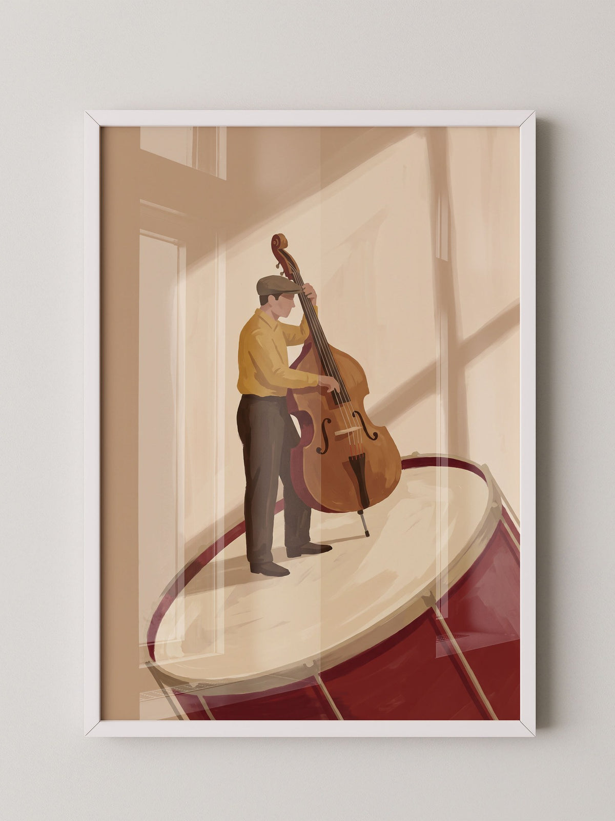 Musiker auf Trommel