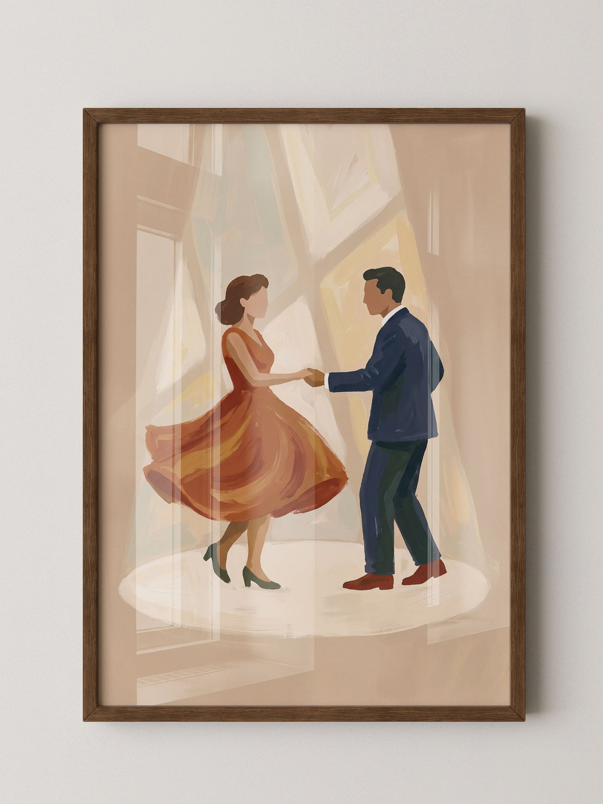 Tanzendes Paar Retro