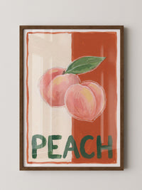 Peach Illustration Retro