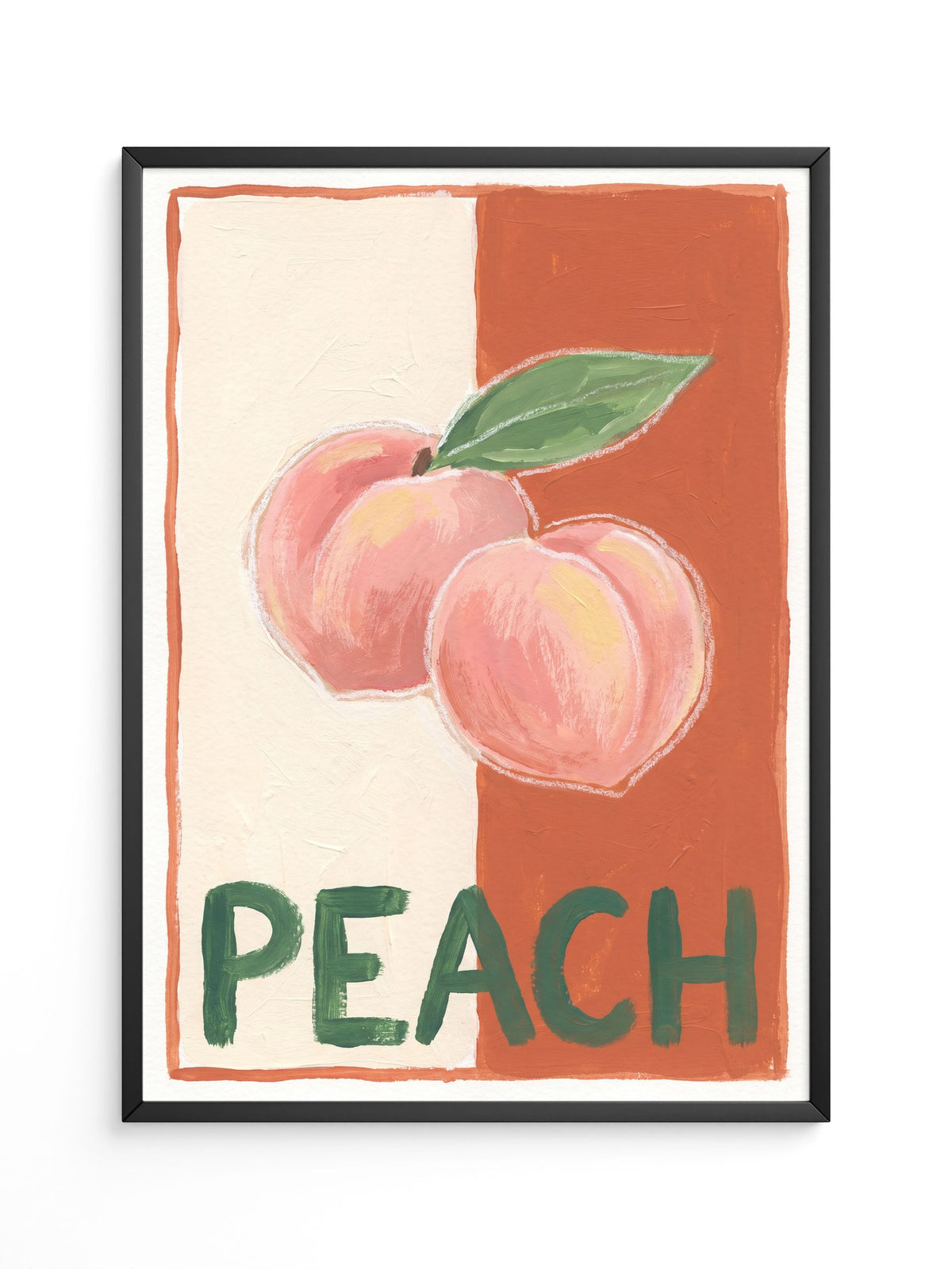 Peach Illustration Retro
