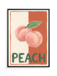 Peach Illustration Retro