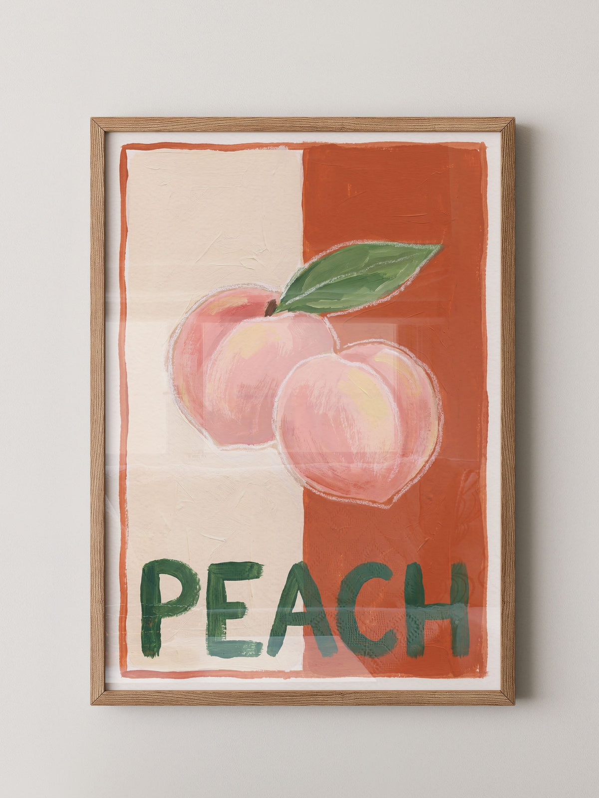 Peach Illustration Retro