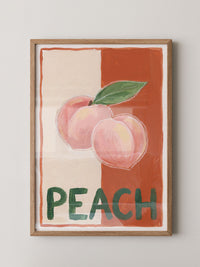 Peach Illustration Retro