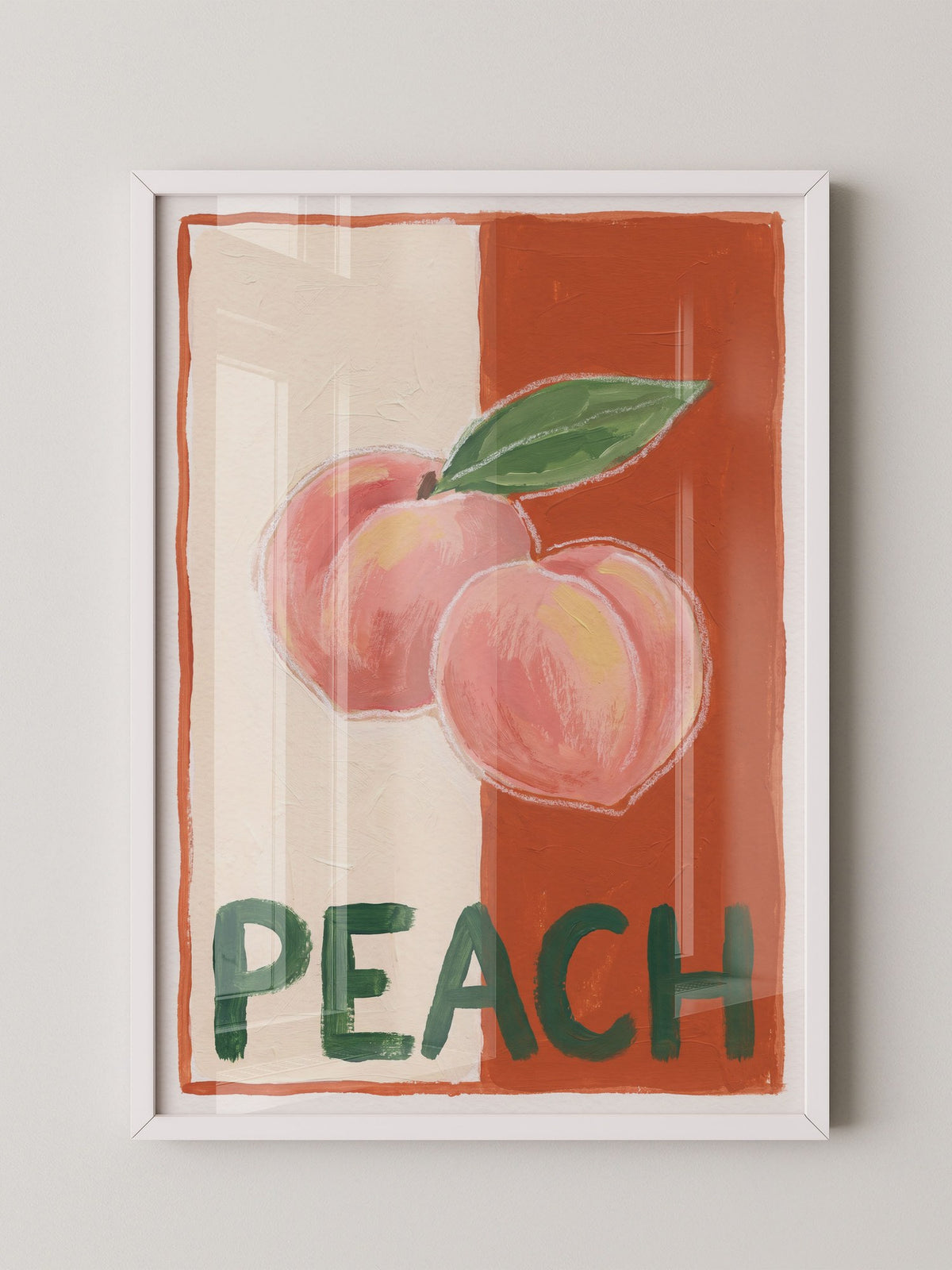 Peach Illustration Retro