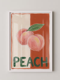 Peach Illustration Retro