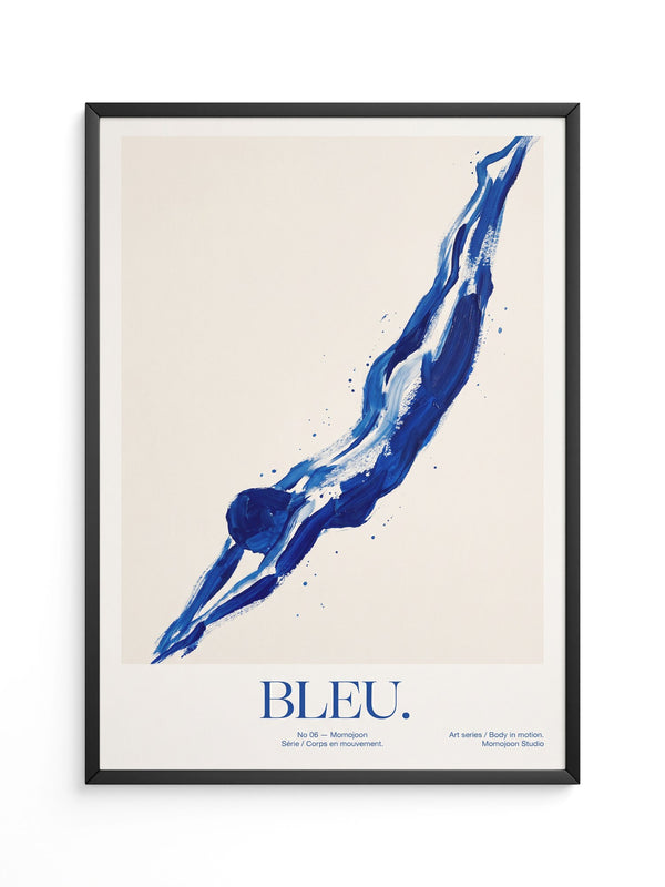 Bewegung Blauer Figur