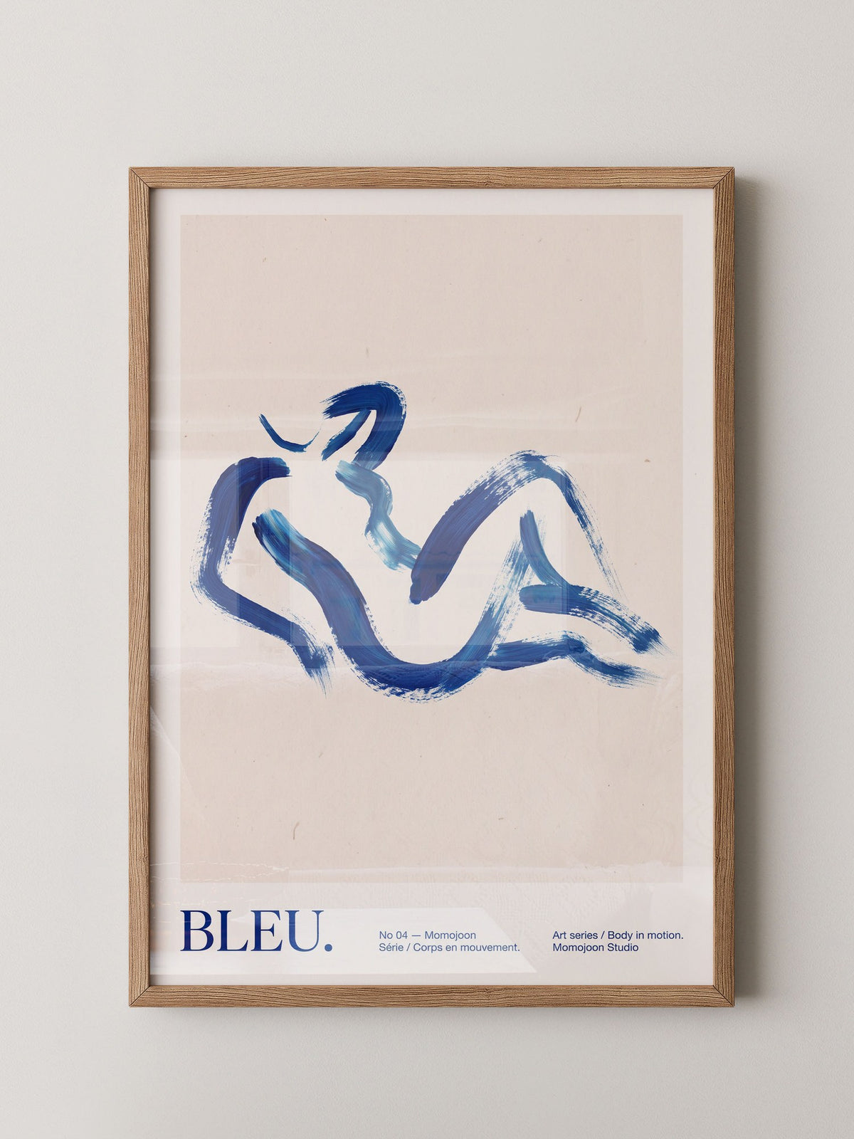 Abstrakte Figur Blau