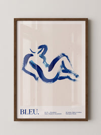 Abstrakte Figur Blau
