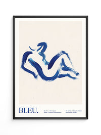 Abstrakte Figur Blau