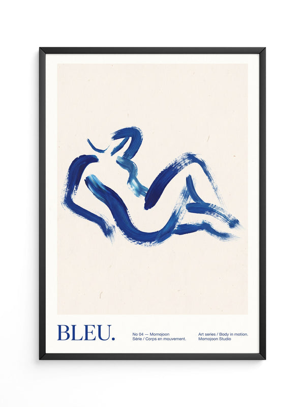 Abstrakte Figur Blau