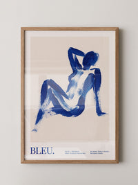 Abstrakte Figur Blau