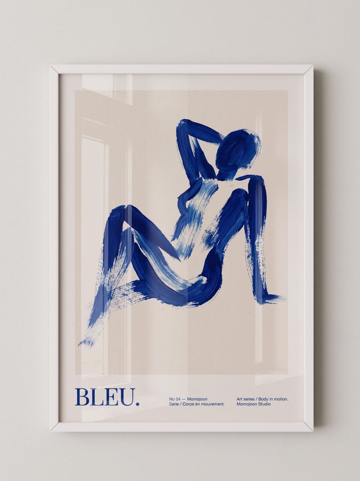 Abstrakte Figur Blau