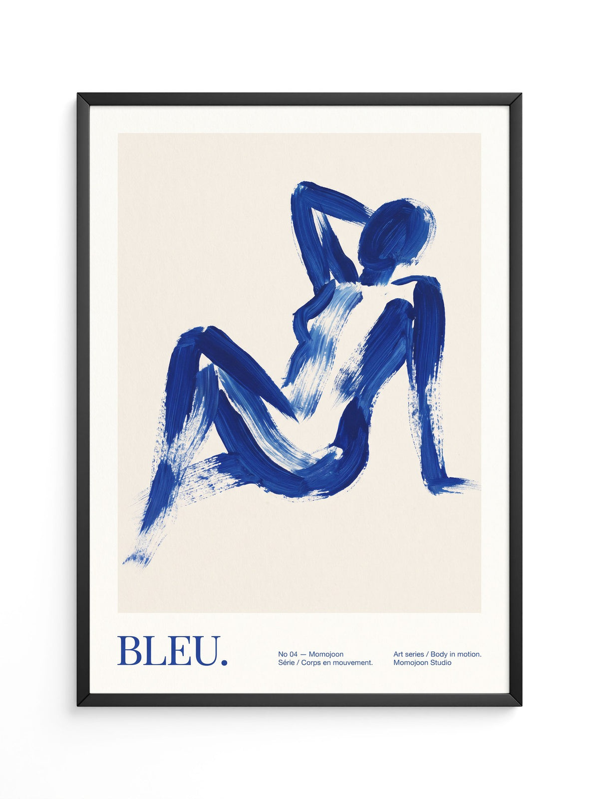 Abstrakte Figur Blau