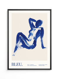 Abstrakte Figur Blau