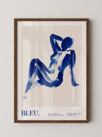 Abstrakte Figur Blau