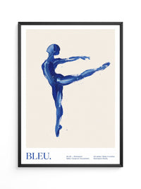 Körper in Bewegung Blau