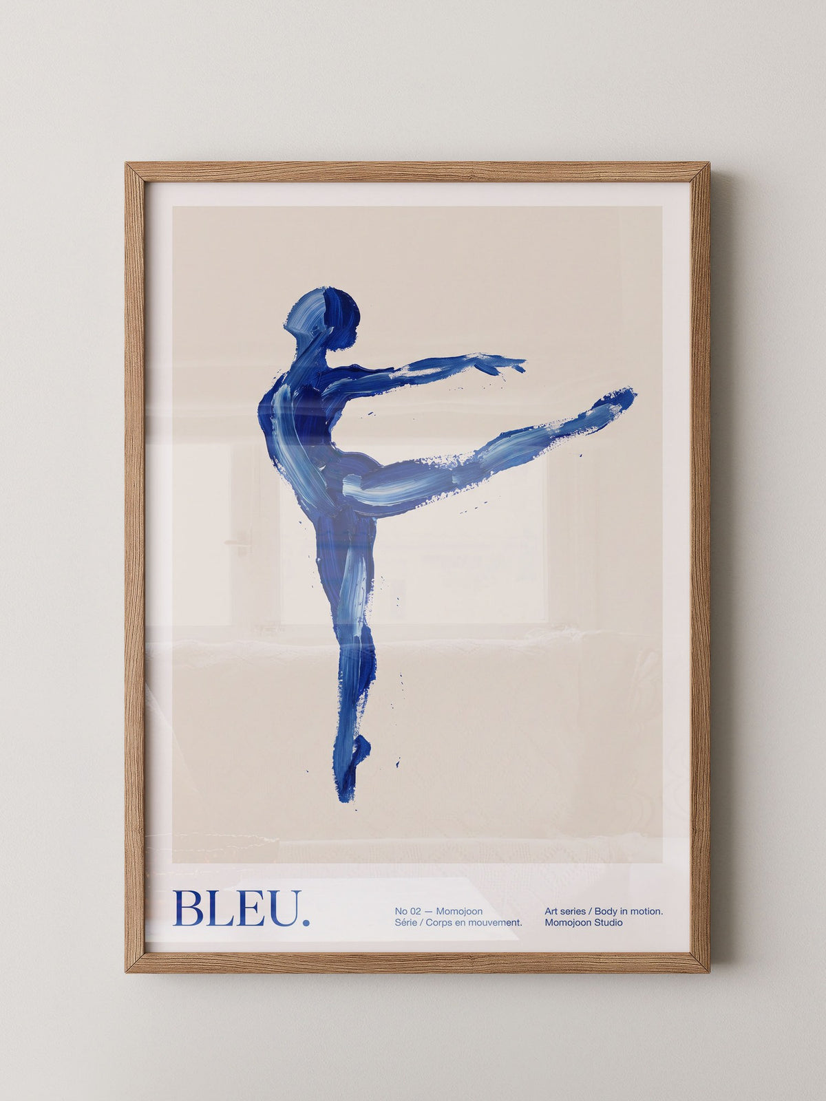 Körper in Bewegung Blau