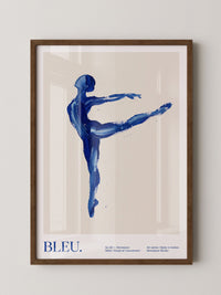 Körper in Bewegung Blau