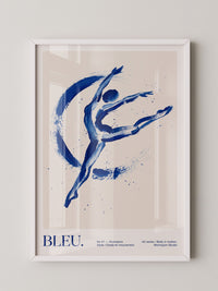 Tänzerin Abstrakt Blau