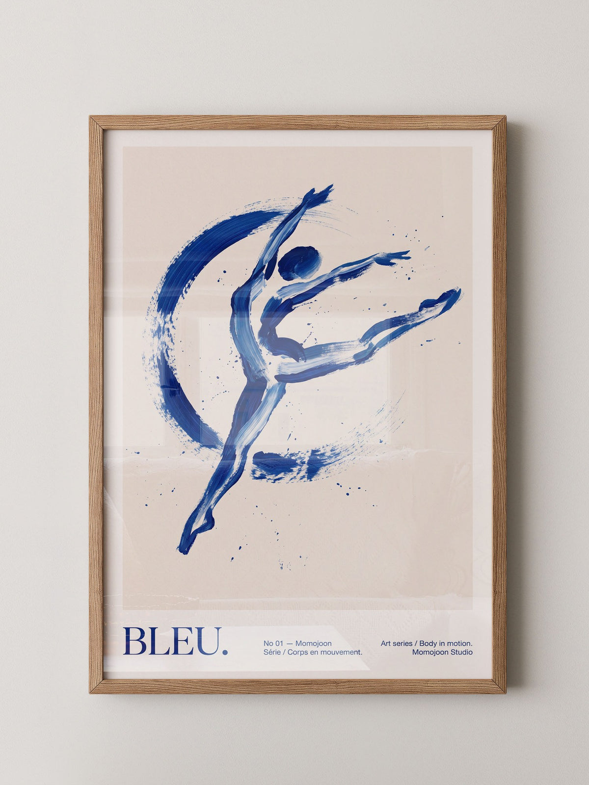 Tänzerin Abstrakt Blau