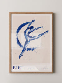 Tänzerin Abstrakt Blau