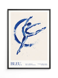 Tänzerin Abstrakt Blau