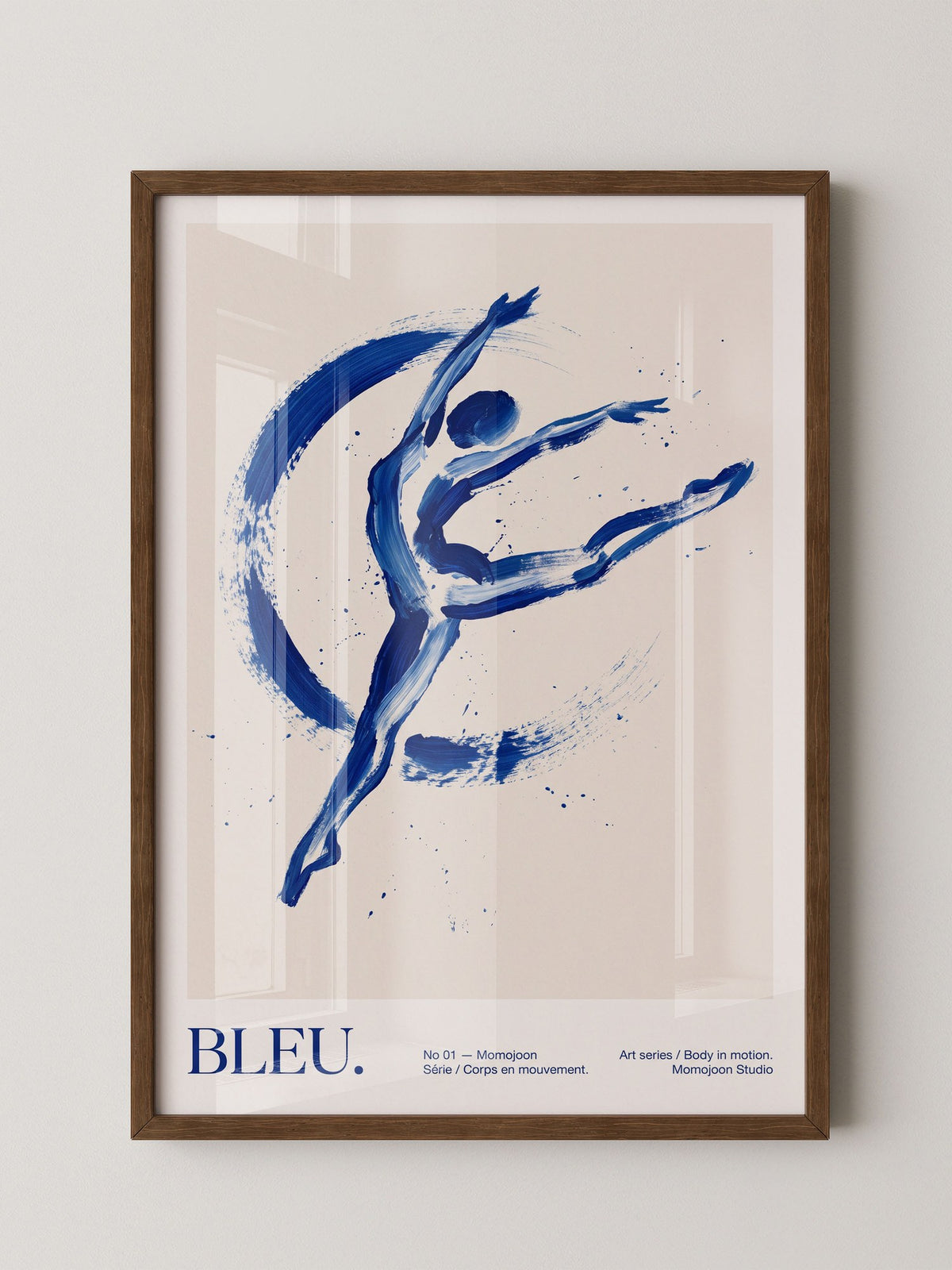 Tänzerin Abstrakt Blau