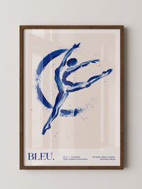 Tänzerin Abstrakt Blau