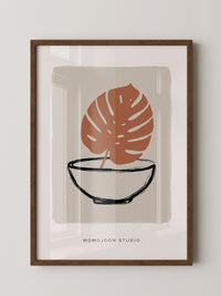 Monstera Blatt Minimal