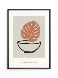 Monstera Blatt Minimal