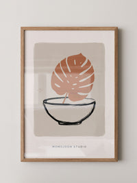 Monstera Blatt Minimal