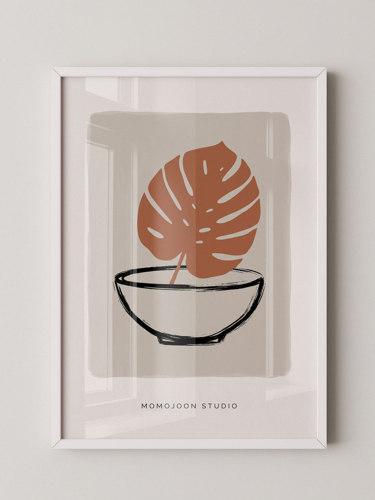 Monstera Blatt Minimal