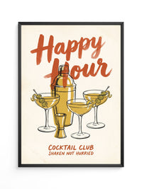 Cocktail Happy Hour Retro