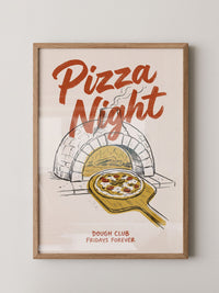 Pizza Nacht Ofen Retro