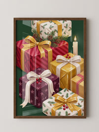 Weihnachtsgeschenke Gold Rot