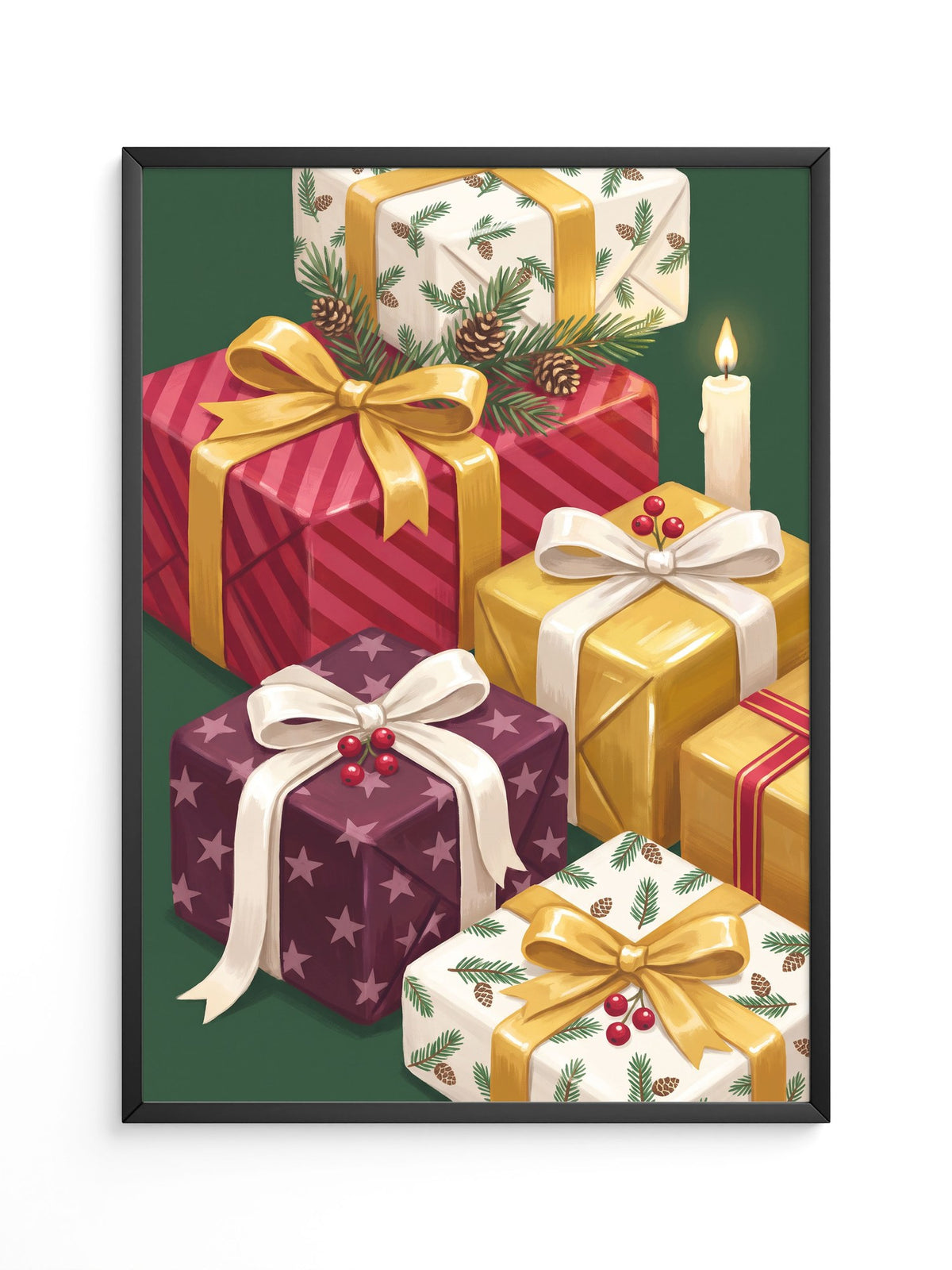 Weihnachtsgeschenke Gold Rot