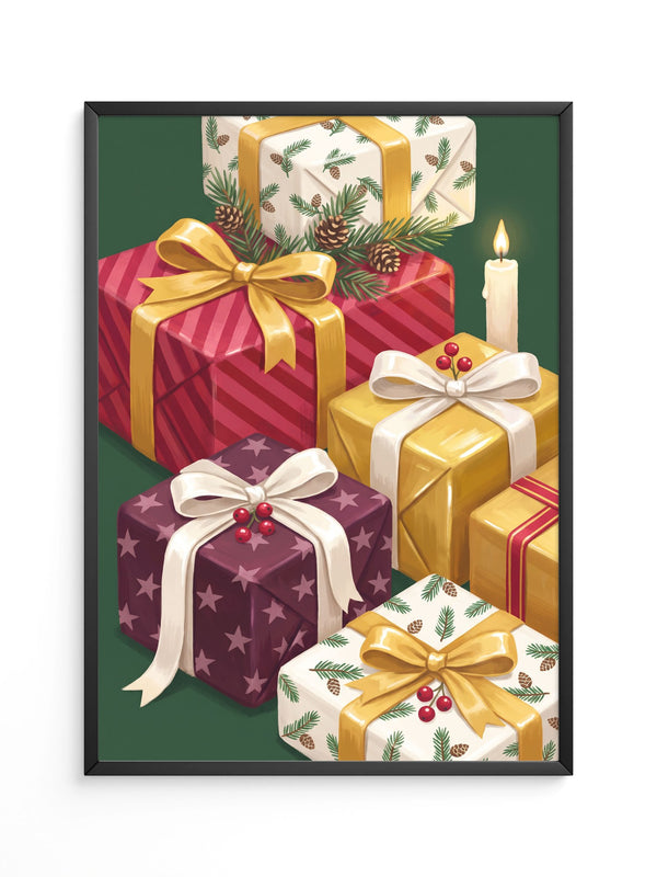 Weihnachtsgeschenke Gold Rot