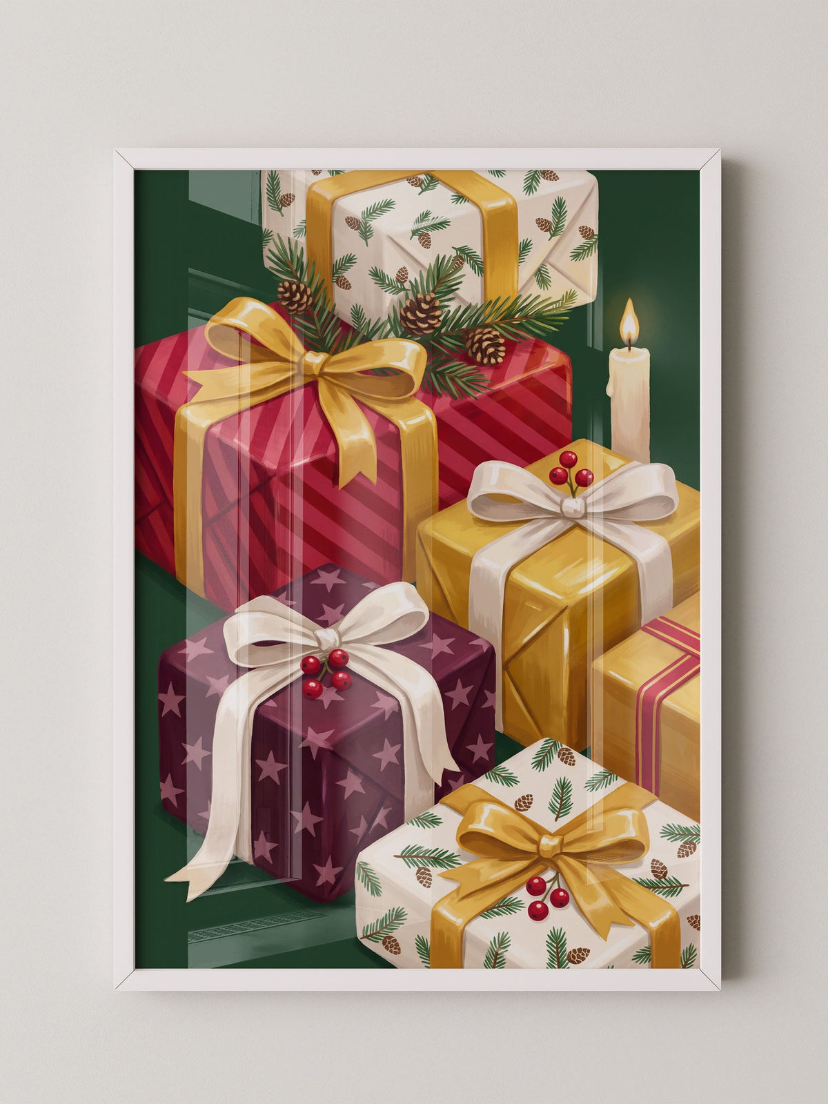 Weihnachtsgeschenke Gold Rot