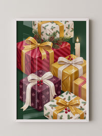 Weihnachtsgeschenke Gold Rot