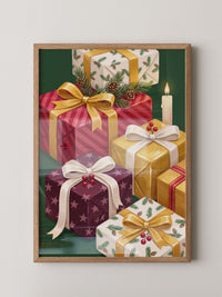 Weihnachtsgeschenke Gold Rot